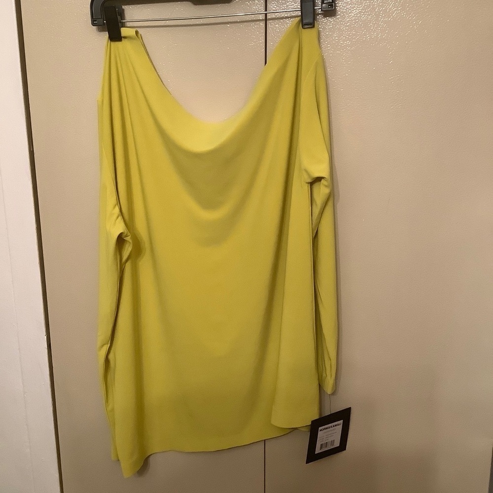 Norma Kamali Long Sleeve Drop Shoulder Top - Picture 13 of 13